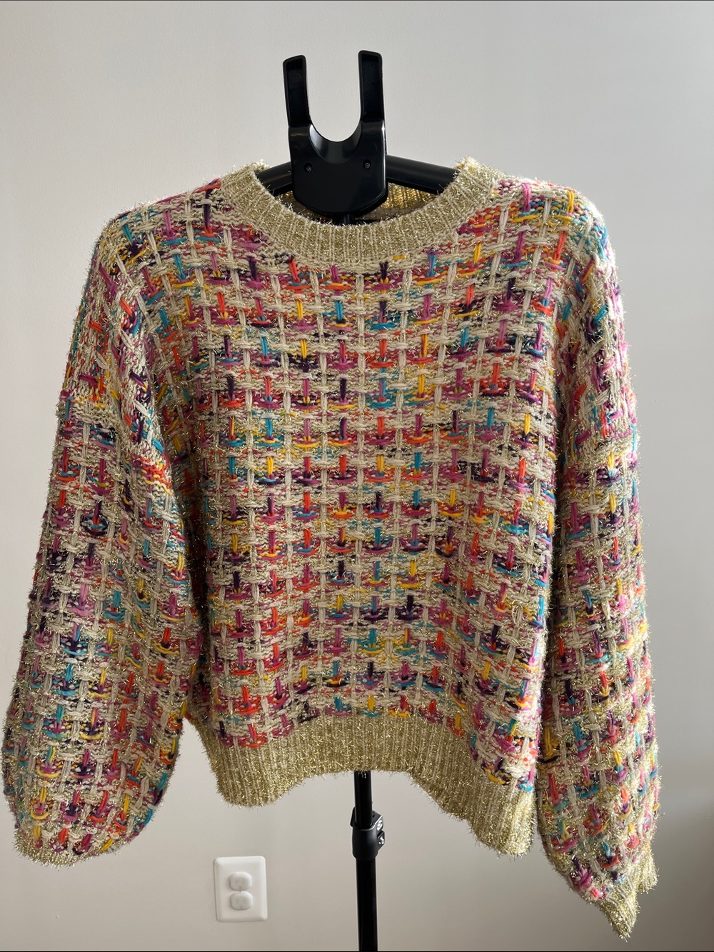 Forever 21 Multicolor Knit Crewneck Sweater